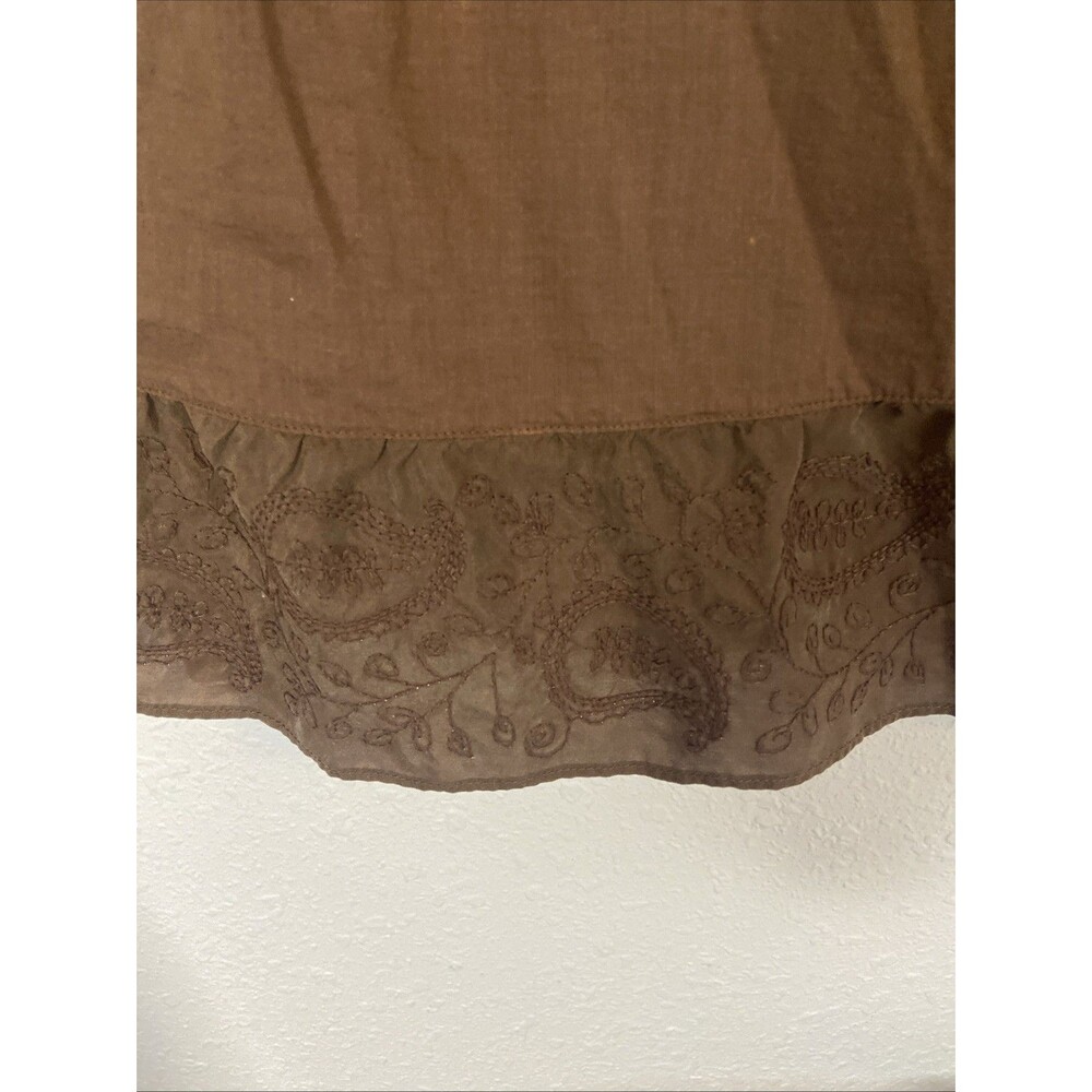 Y2K Hollister Brown Babydoll Tie Back Tank Top | Women’s Sz Sm Adjustable Strap - Picture 3 of 11